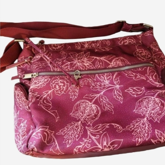 Crossbody Bag Purse Bohemian Multi-Pocket Floral - Picture 3 of 10